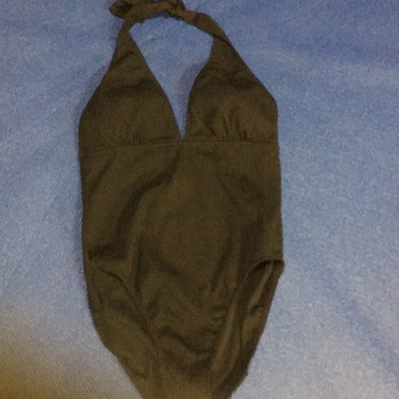 Unlisted Other - Black swimsuit NWOT, one piece, halter, built in cups, swimming,